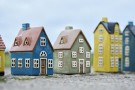 Hus t/fyrfadslys Nyhavn brun dør thumbnail