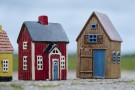 Lade t/fyrfadslys Visby blå ladedør thumbnail
