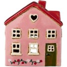 Hus t/fyrfadslys Ebeltoft grøn dør jordbærranke thumbnail