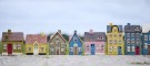 Hus t/fyrfadslys Nyhavn blå dør thumbnail