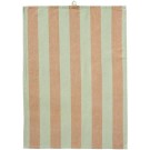 Kjøkkenhåndkle stripet grønn/brun thumbnail