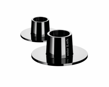 Ester og Erik Lysestaker Sort Blank 2 pk