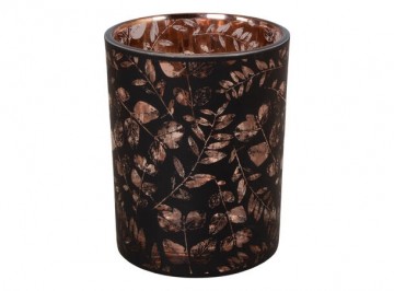 Lysglass matt sort 7x8cm 