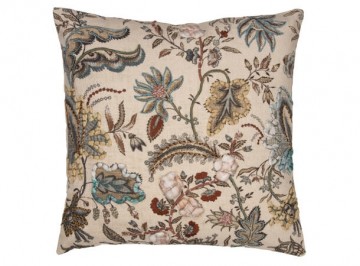 Pute 45x45cm Brodert Trykt Blomst