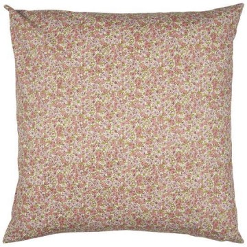 Putetrekk rosa blomstrete 60x60