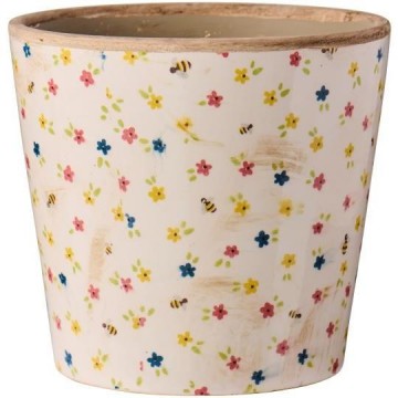 Potte m/blomstermotiv