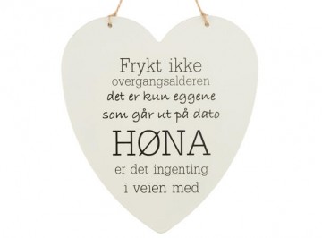 Skilt hjerte stort Overgangsalderen...